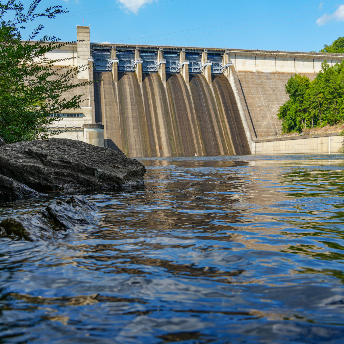 JFK Park below Greers Ferry Dam on the Little Red River