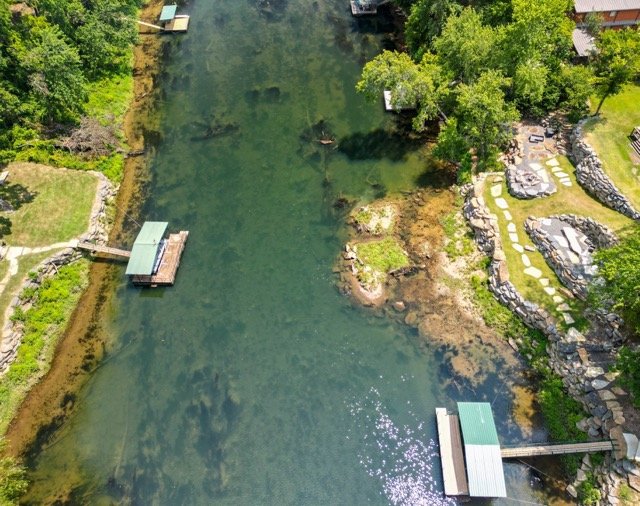 Trout Habitat on the Little Red River: Seeing the Whole River Collapsed riverbank after an unsuccessful rock stabilization project